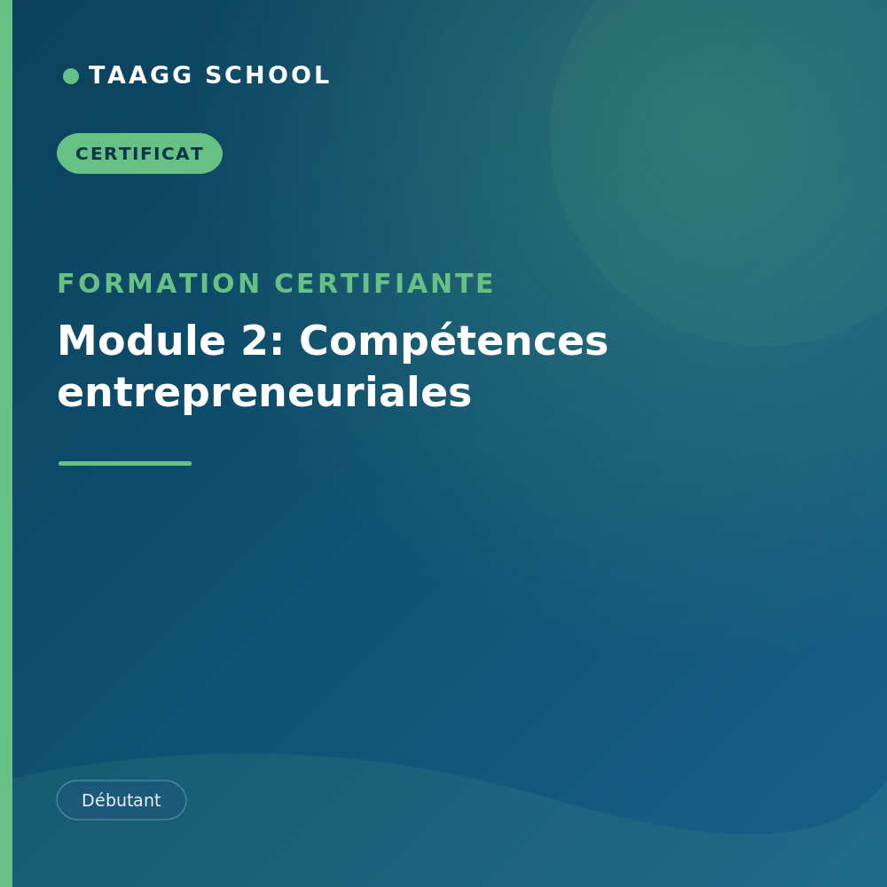 Module 2: Compétences entrepreneuriales 