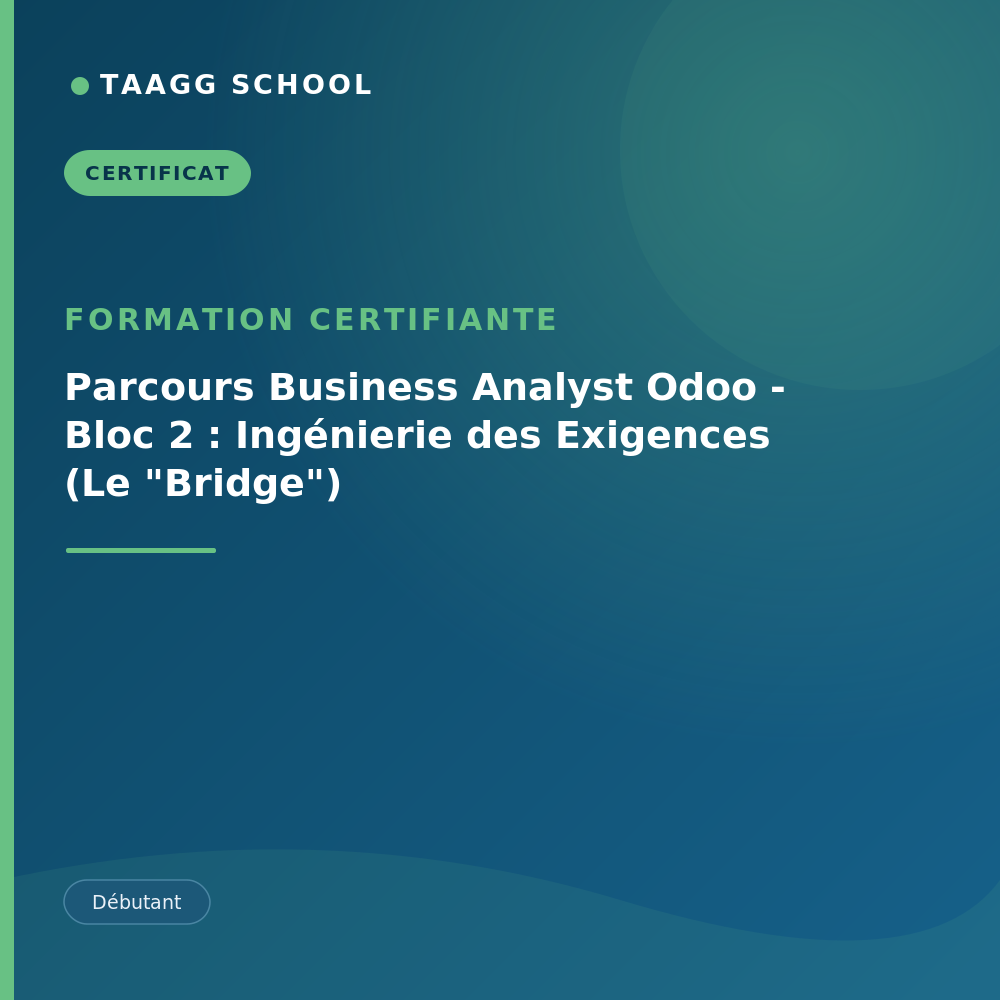 Parcours Business Analyst Odoo - Bloc 2 : Ingénierie des Exigences (Le "Bridge")