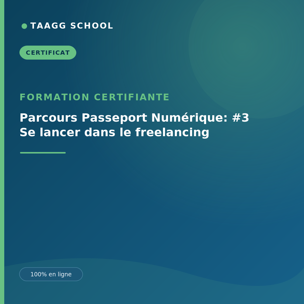 Parcours Passeport Numérique: #3 Se lancer dans le freelancing