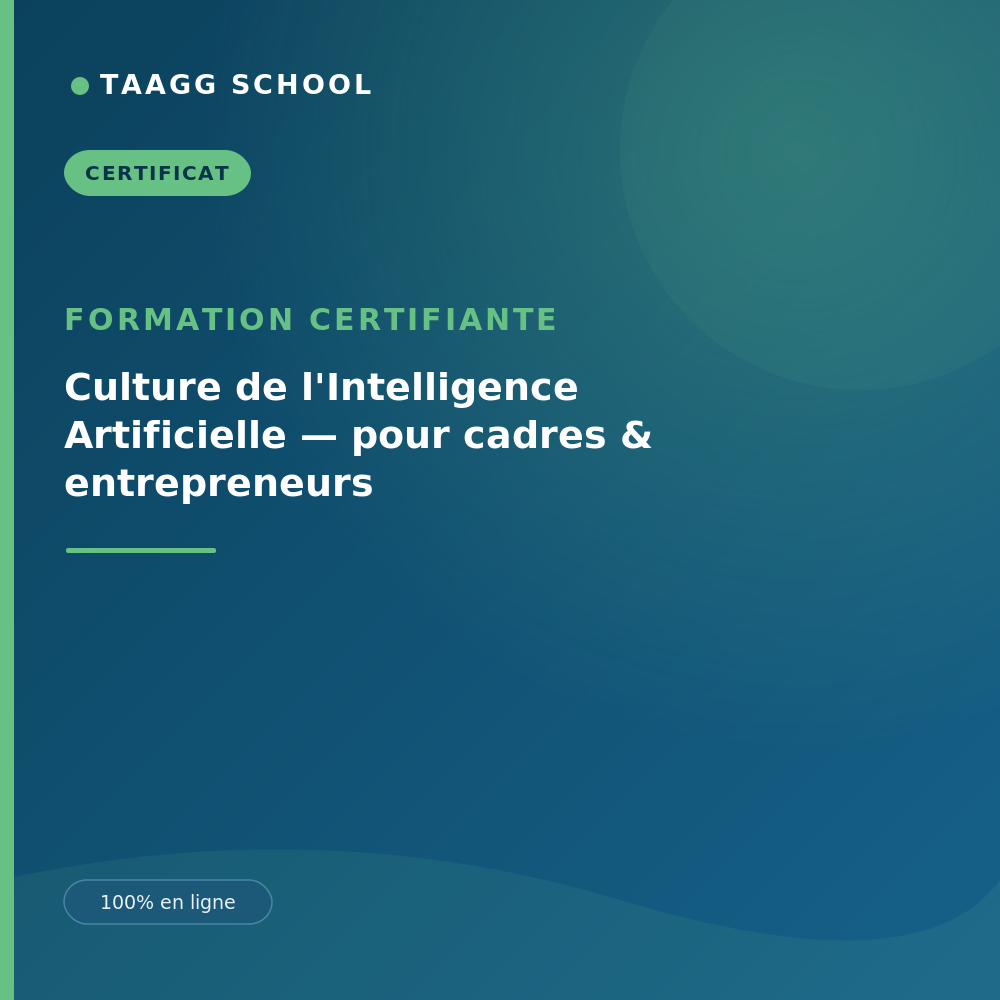 Culture de l'Intelligence Artificielle — pour cadres & entrepreneurs