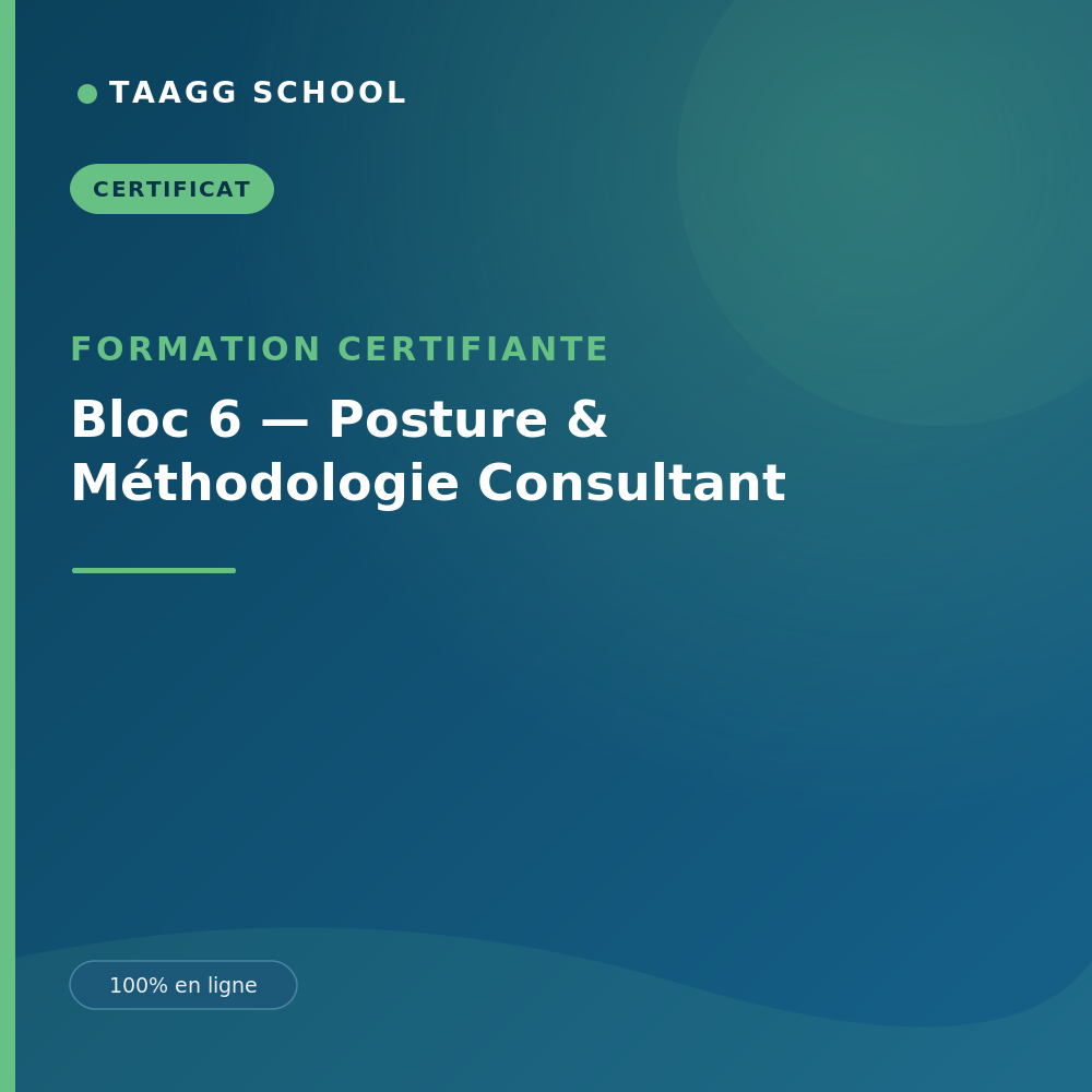 Bloc 6 — Posture & Méthodologie Consultant