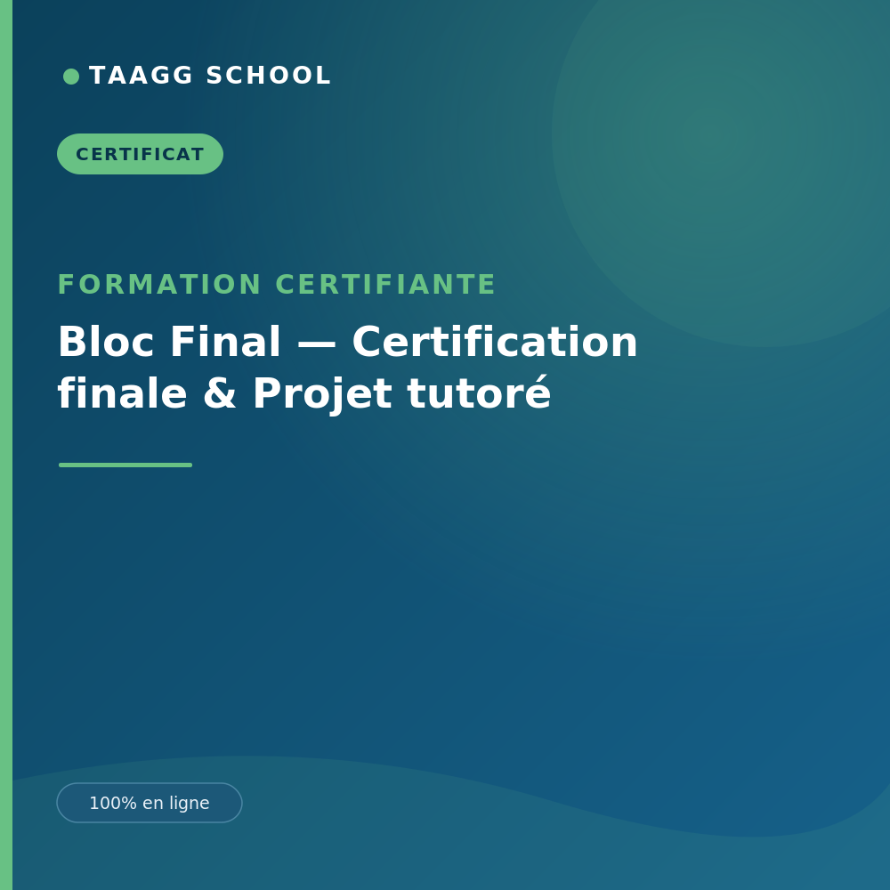 Bloc Final — Certification finale & Projet tutoré
