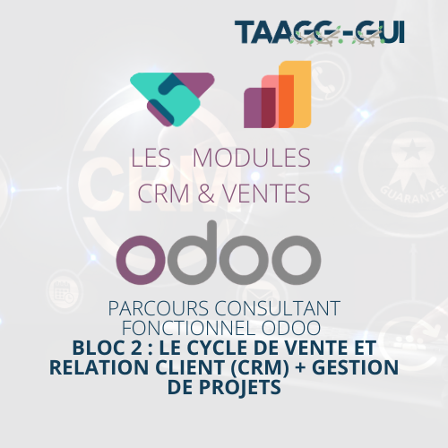 Bloc 2 : Le Cycle de Vente et Relation Client (CRM) + Gestion de projets / Modules CRM & VENTES (CRM & SALES) - Parcours consultant fonctionnel ODOO -
