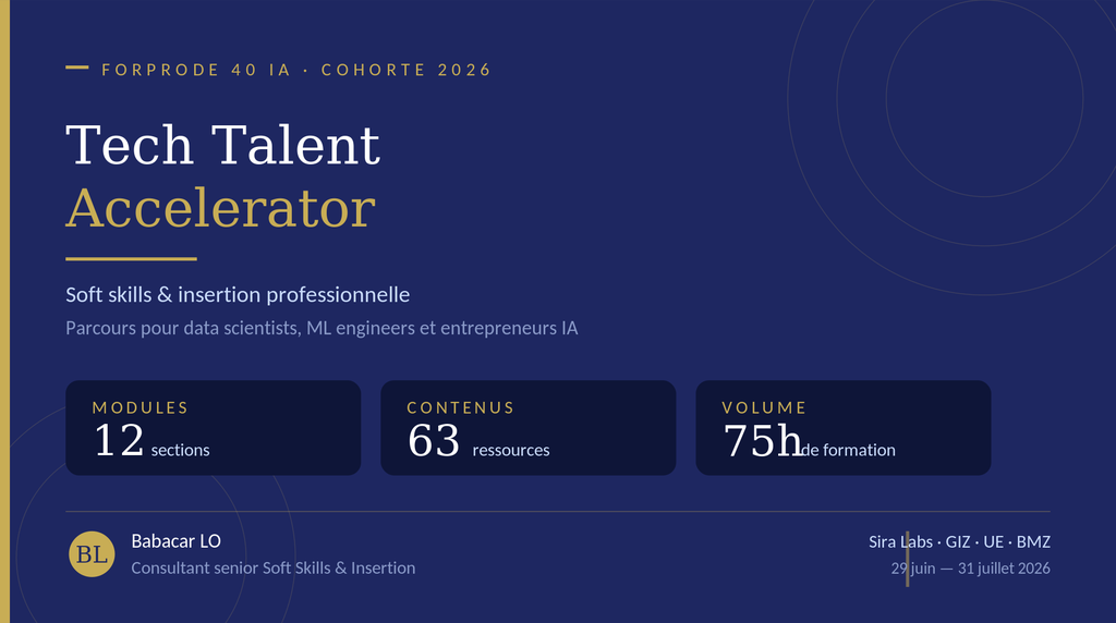Tech Talent Accelerator – Soft Skills & Insertion professionnelle