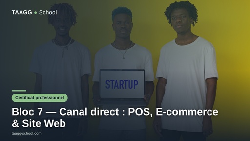 Bloc 7 — Canal direct : POS, E-commerce & Site Web